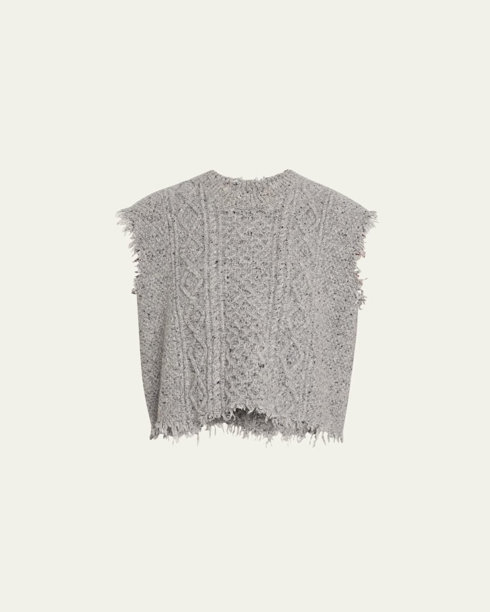 Cable-Knit Sweater Vest